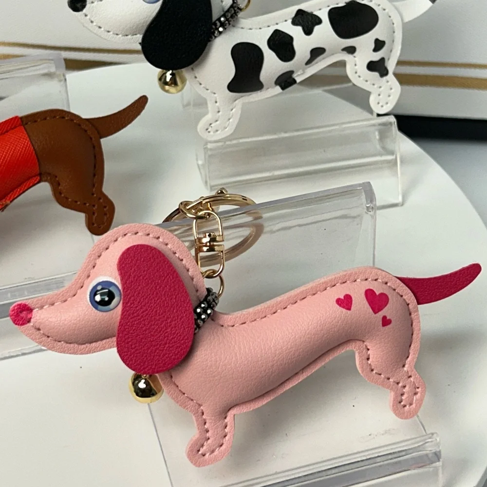 Last 1 βΌοΈ Pink Dachshund Keychain/Bag Charm πΎ - Picture 3 of 10